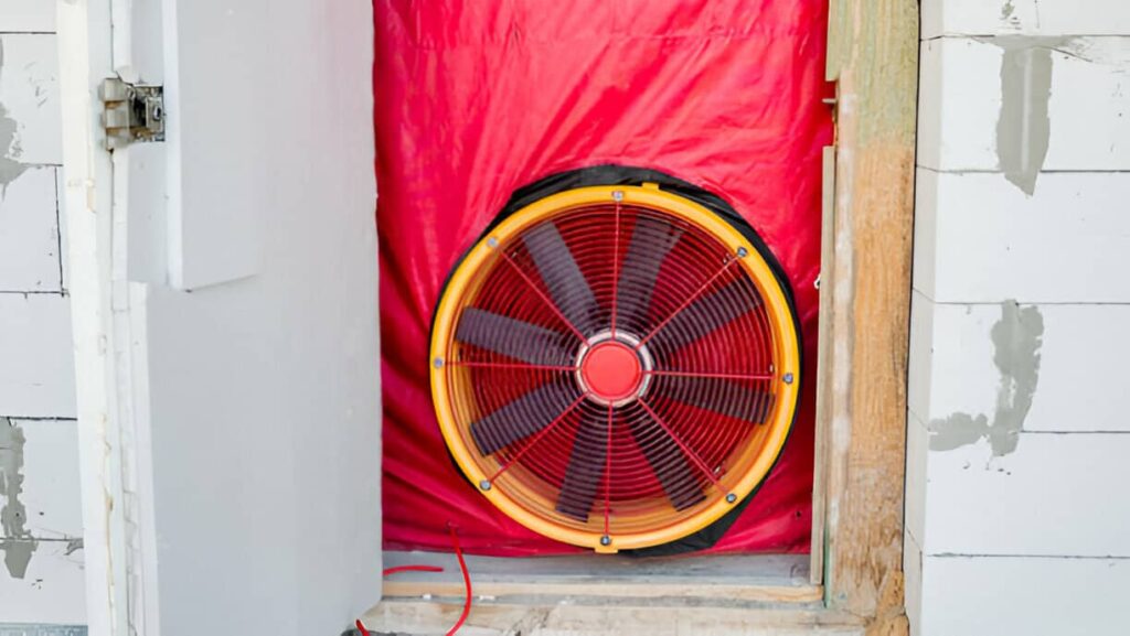 test de blower door